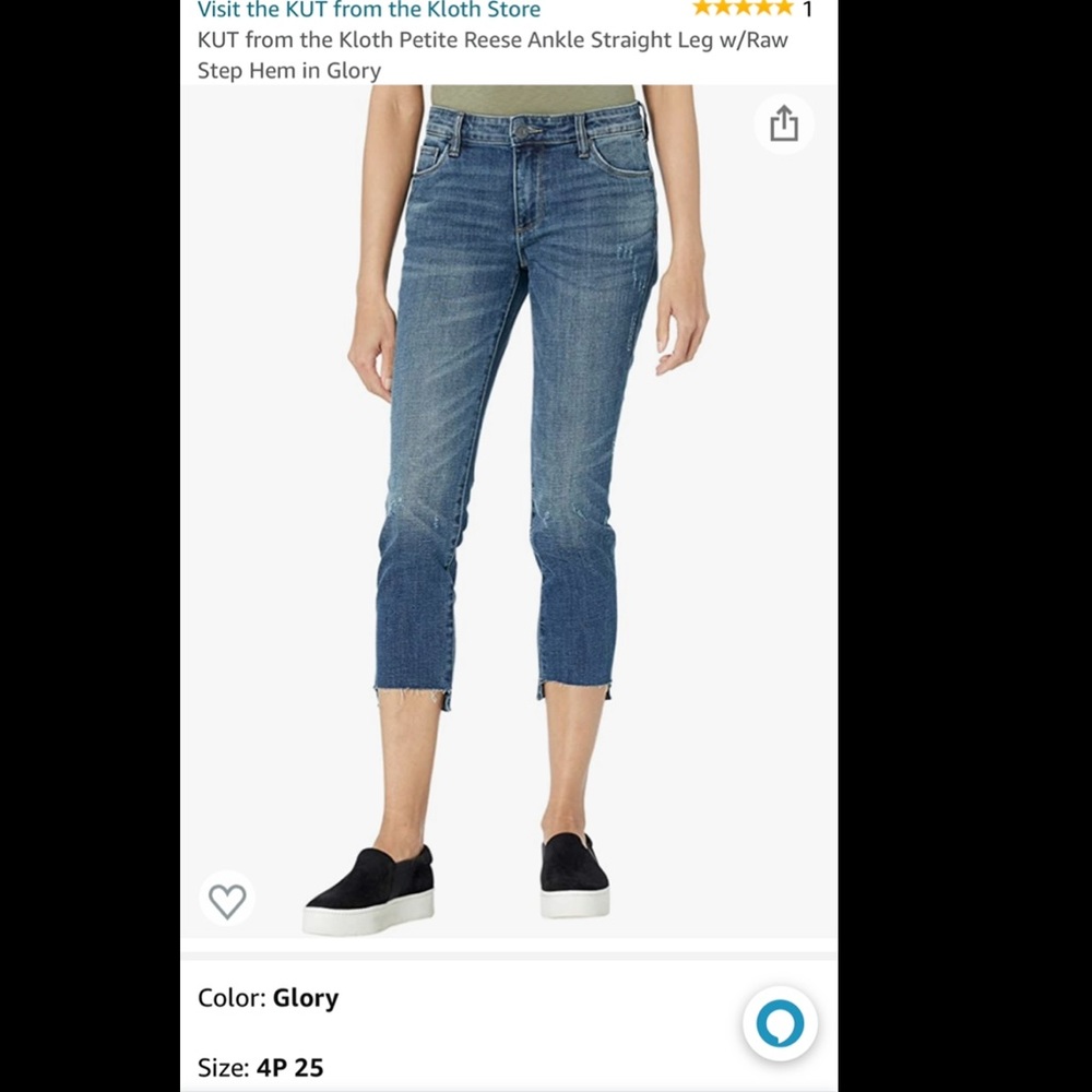 Kut From The Kloth Reese Ankle Straight Leg Jean
